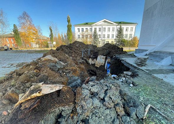 Серовчанка переживает из-за раскопок перед храмом в поселке Энергетиков. Кто восстановит площадь?