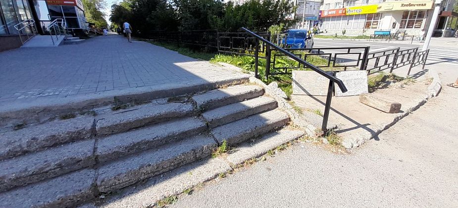 "Серовавтодор" планирует отремонтировать пешеходную лестницу в центре города