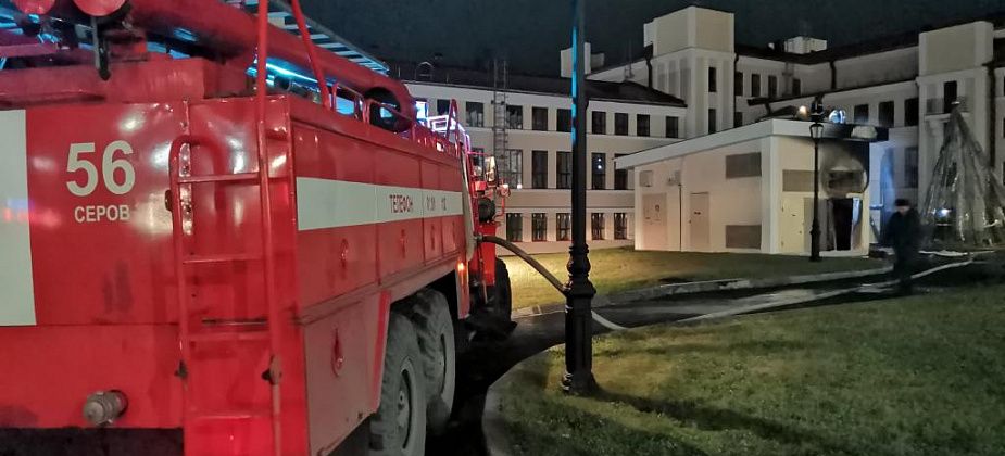 У ДКМ горел трансформаторный пункт