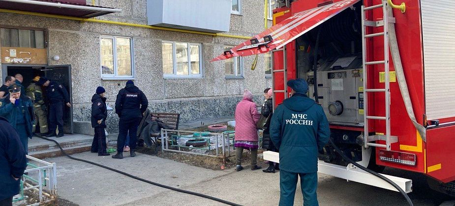 В Серове произошло первое возгорание сухой травы. А в пятиэтажке загорелся телевизор