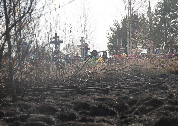 Власти Серова сделают минполосу вокруг тлеющего отвала опила. В пятницу пожар чуть не охватил филькинское кладбище