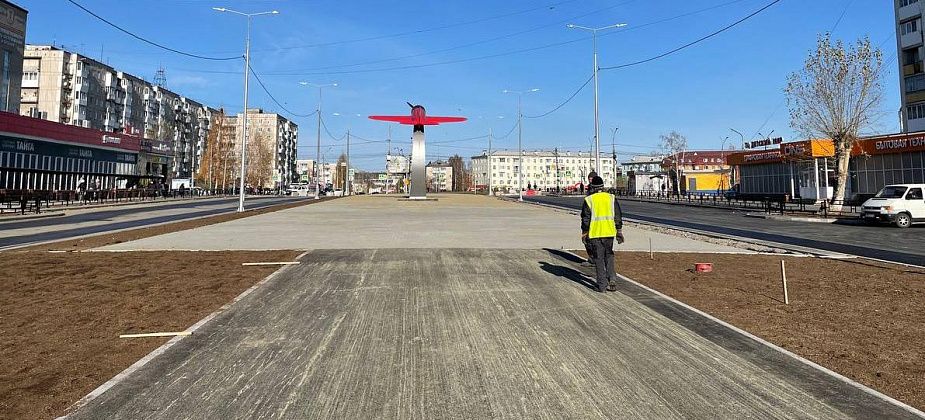 “Дней 10-15 надо нам и все будет готово”. В Серове завершаются работы по благоустройству ряда общественных пространств
