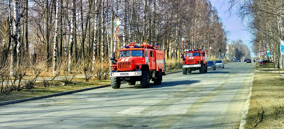 В Серове сгорел "ВАЗ-2107"
