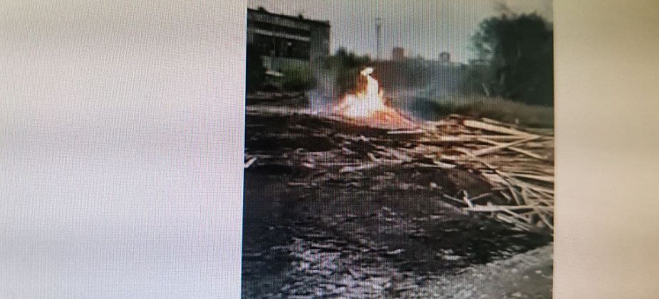 В районе Лесозавода вновь горел горбыль