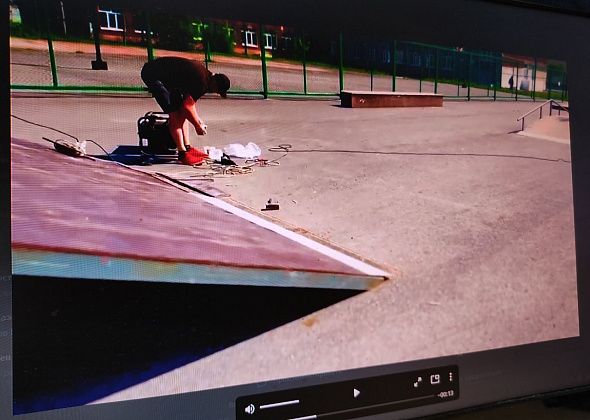 В скейт-парке Серова ремонтируют фигуры