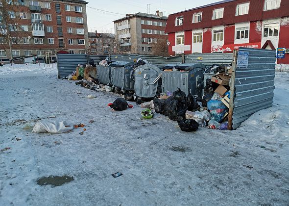 В Серове вновь не вывозят мусор с площадок, на которых установлены евроконтейнеры?