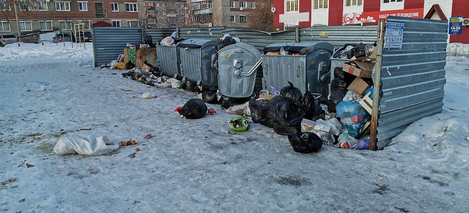 В Серове вновь не вывозят мусор с площадок, на которых установлены евроконтейнеры?
