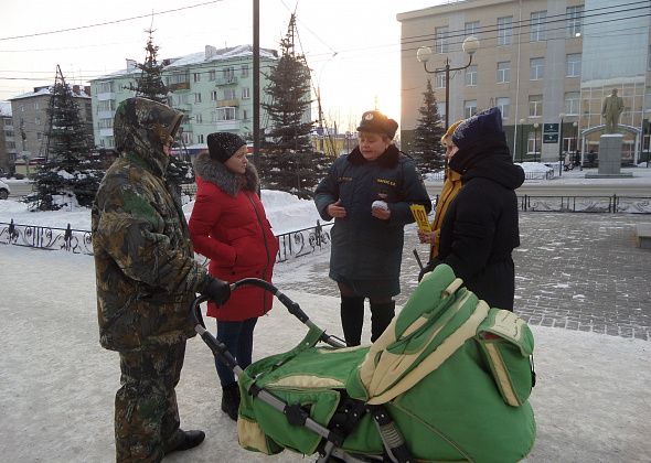 Кадеты класса МЧС и спасатели напомнили серовчанам о правилах пожарной безопасности