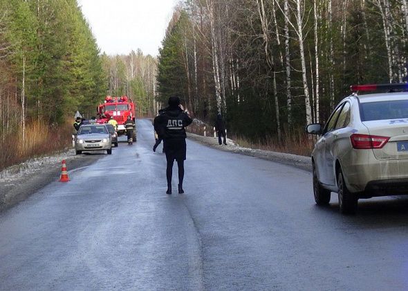 Под Серовом в ДТП попал автомобиль, который ехал в Романово