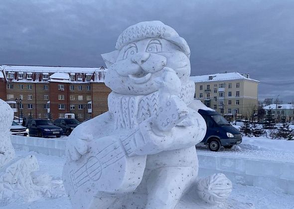 В Серове участники конкурса снежных скульптур представили работы на суд жюри