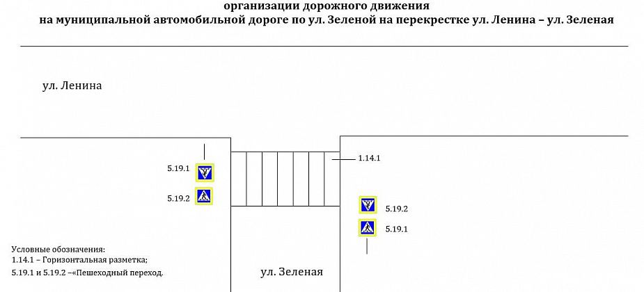 На перекрестке улиц Ленина и Зеленой оборудуют пешеходный переход