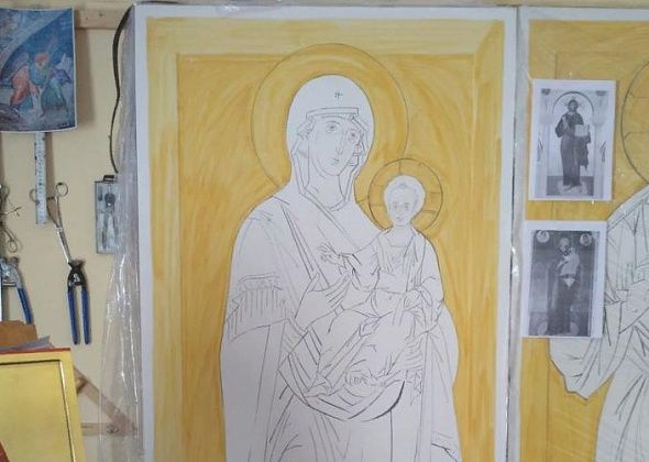 Скоро в серовском соборе появится рукописная икона Благовещения Пресвятой Богородицы