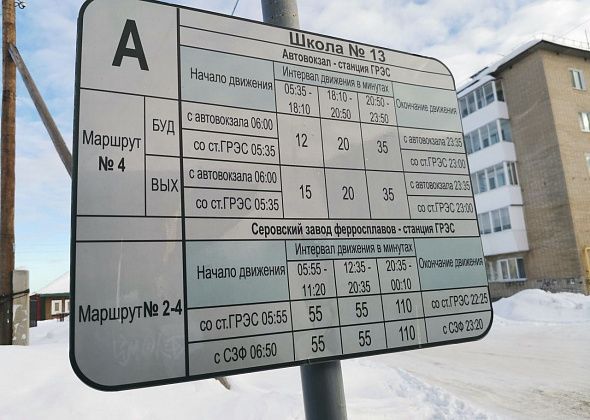 Мэрия Серова упразднила три автобусных маршрута