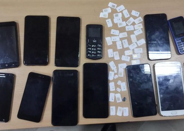 У обвиняемого, поступившего на территорию новолялинской колонии, обнаружили 17 сотовых телефонов и 54 sim-карты