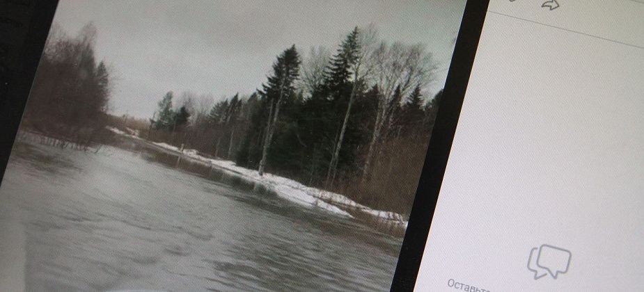 Подтоплен еще один участок дороги между Серовом и Андриановичами. Движение ограничено