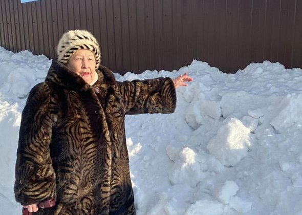 «Я считаю - это пакость». Чиновница мэрии Серова заваливает соседский забор снегом